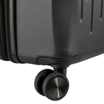 طقم ديلسي باريس كريستين، قطعتين، 55+82 سم، حقيبة صلبة، 4 عجلات مزدوجة، قابلة للتوسيع، مناسبة لكابينة السفر وتسجيل الوصول، لون أسود