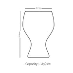 مجموعة ديملاج ريحان من 6 قطع سيقان كأس (ذهبي وأزرق)