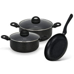 FISSMAN COOKWARE SET PROMO 5 PCS WITH ALUMINIUM AND NON STICK COATING