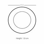 مجموعة أطباق ديملاج ميلانج، 6 قطع (بلاتيني وأزرق)