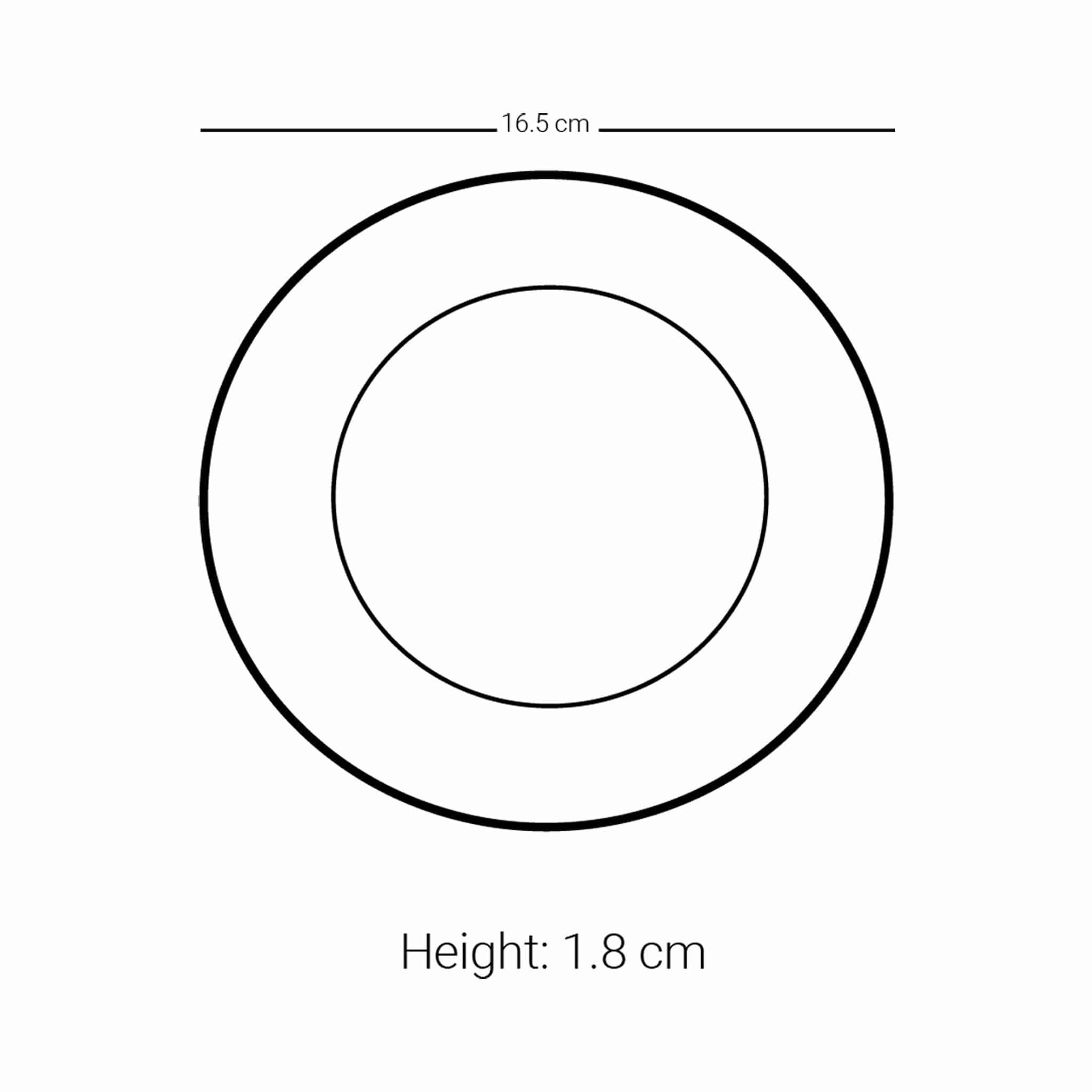مجموعة أطباق ديملاج ميلانج، 6 قطع (بلاتيني وأزرق)