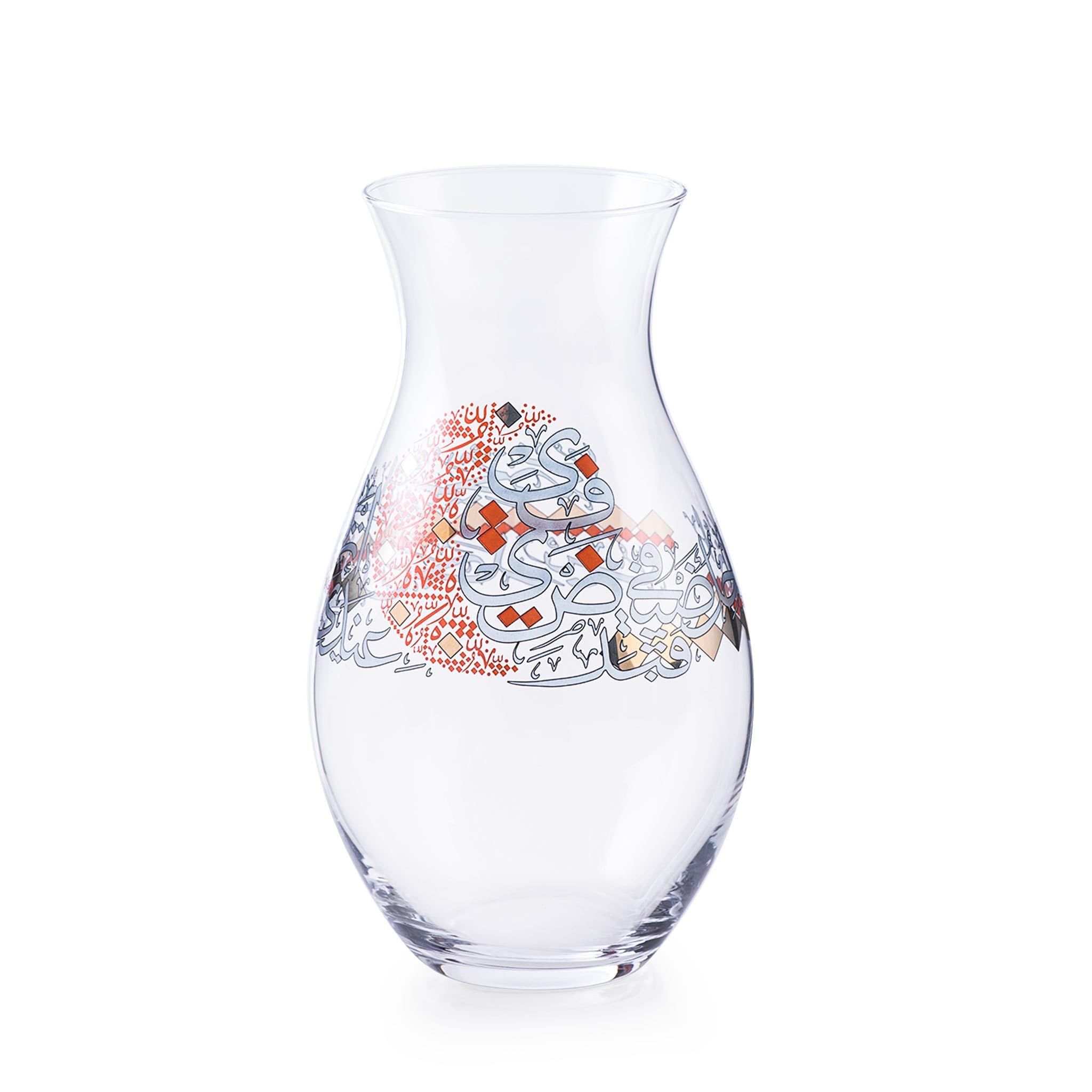 دملاج سراج مزهرية كبيرة (ذهبي وبرتقالي)