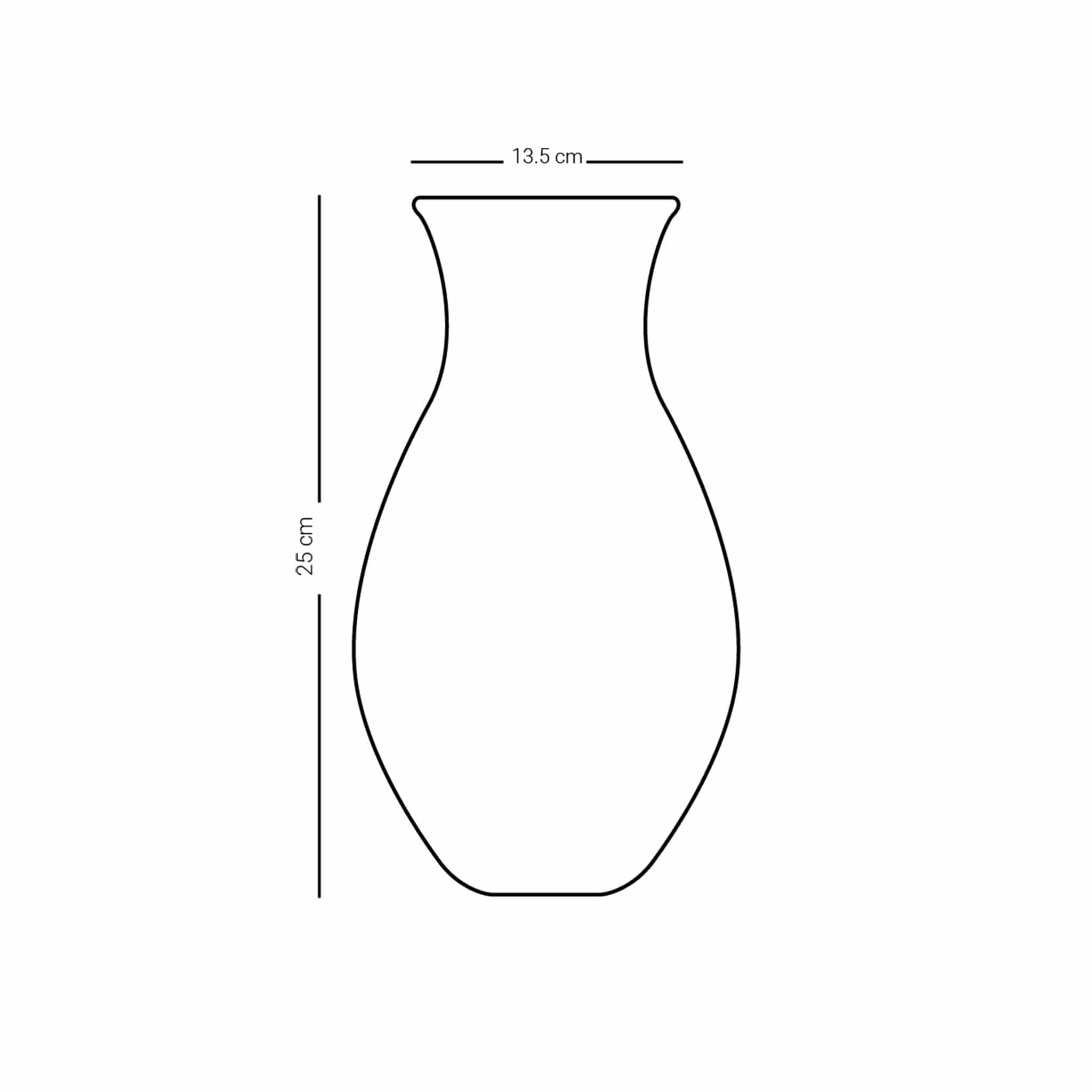 دملاج سراج مزهرية كبيرة (ذهبي وبرتقالي)