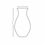 دملاج سراج مزهرية كبيرة (ذهبي وبرتقالي)