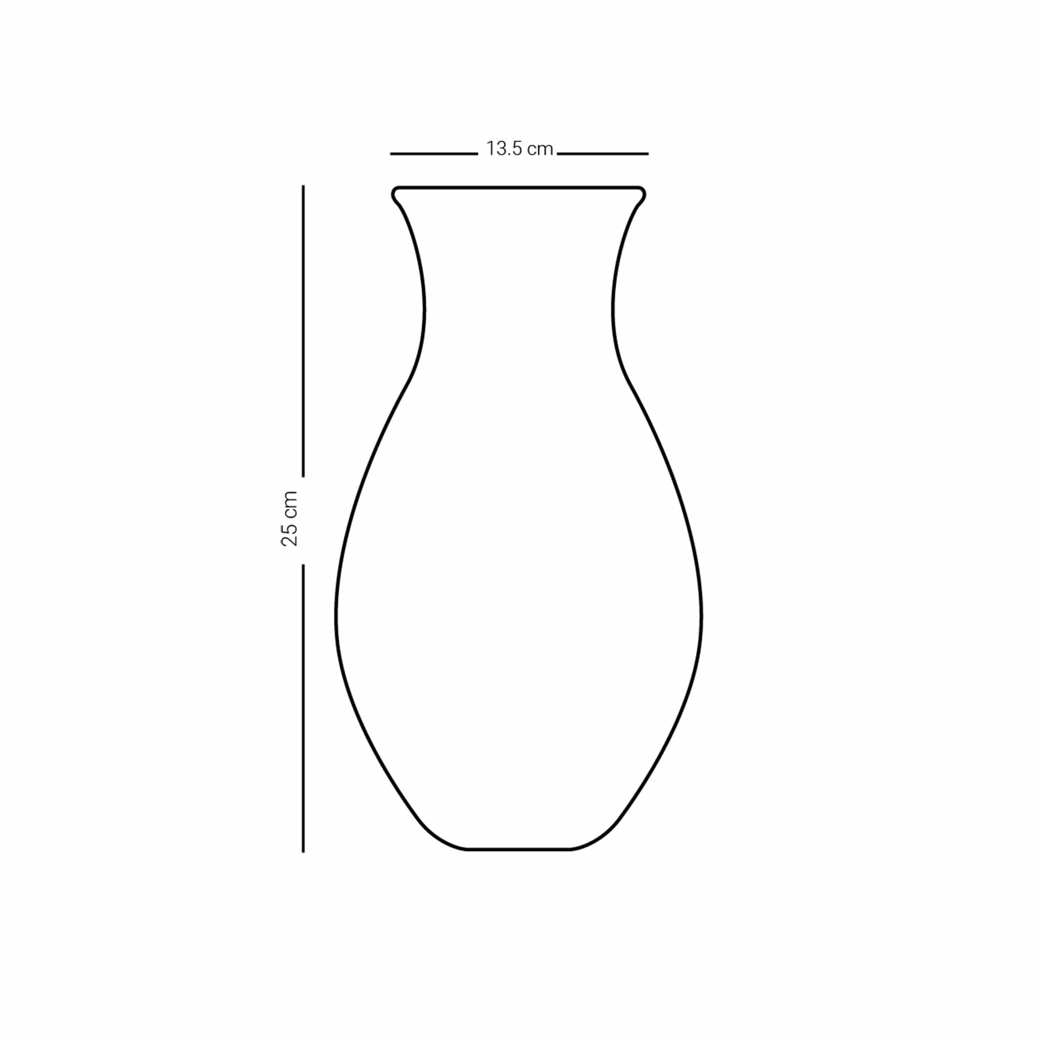 دملاج سراج مزهرية كبيرة (ذهبي وبرتقالي)