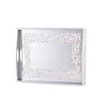 صينية تقديم خشبية من ديملاج كريم (فضية)