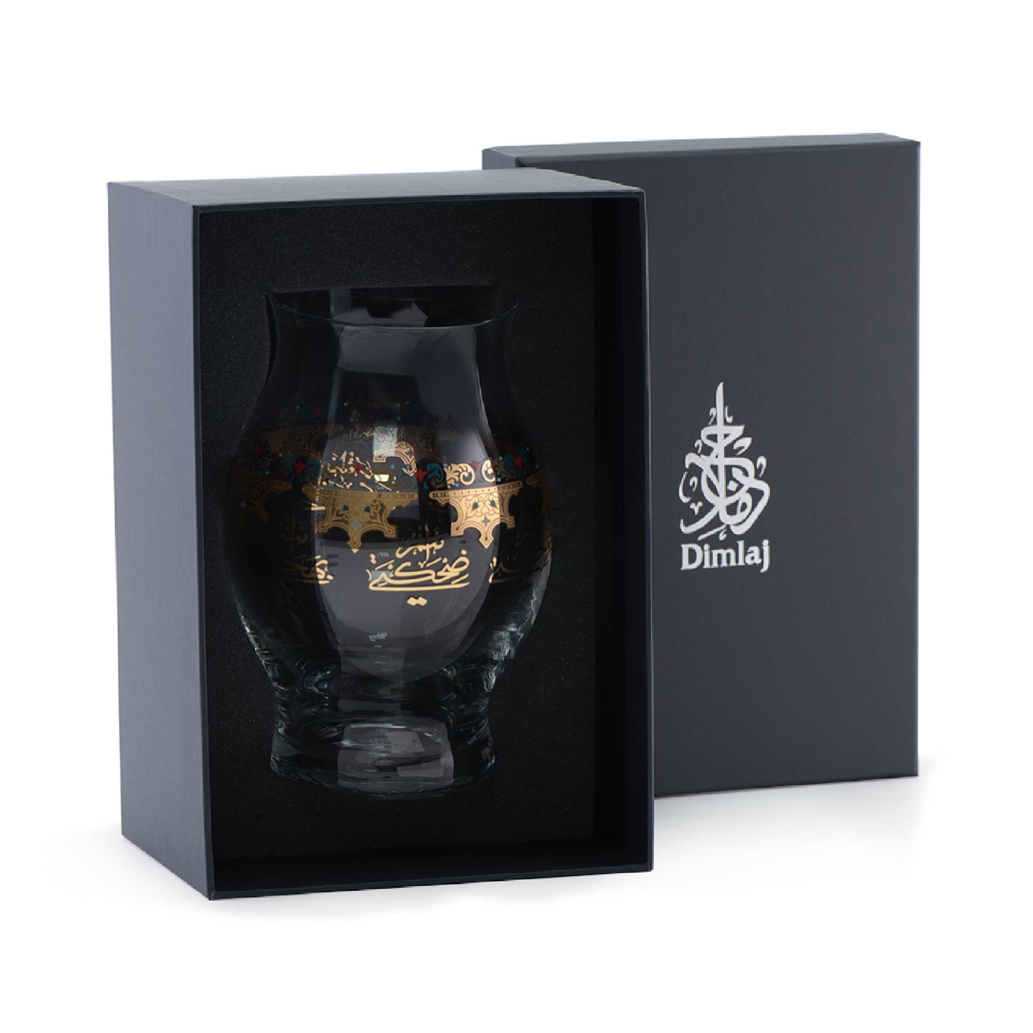 مزهرية دملاج سرور كبيرة (ذهبي)