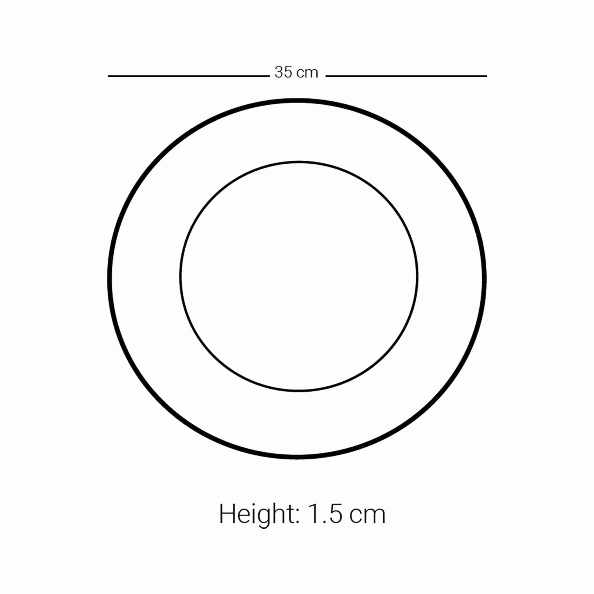 طبق شاحن كبير دملاج سرور (ذهبي)