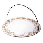 صينية تقديم كبيرة بمقبض من ديملاج سرور (ذهبي)