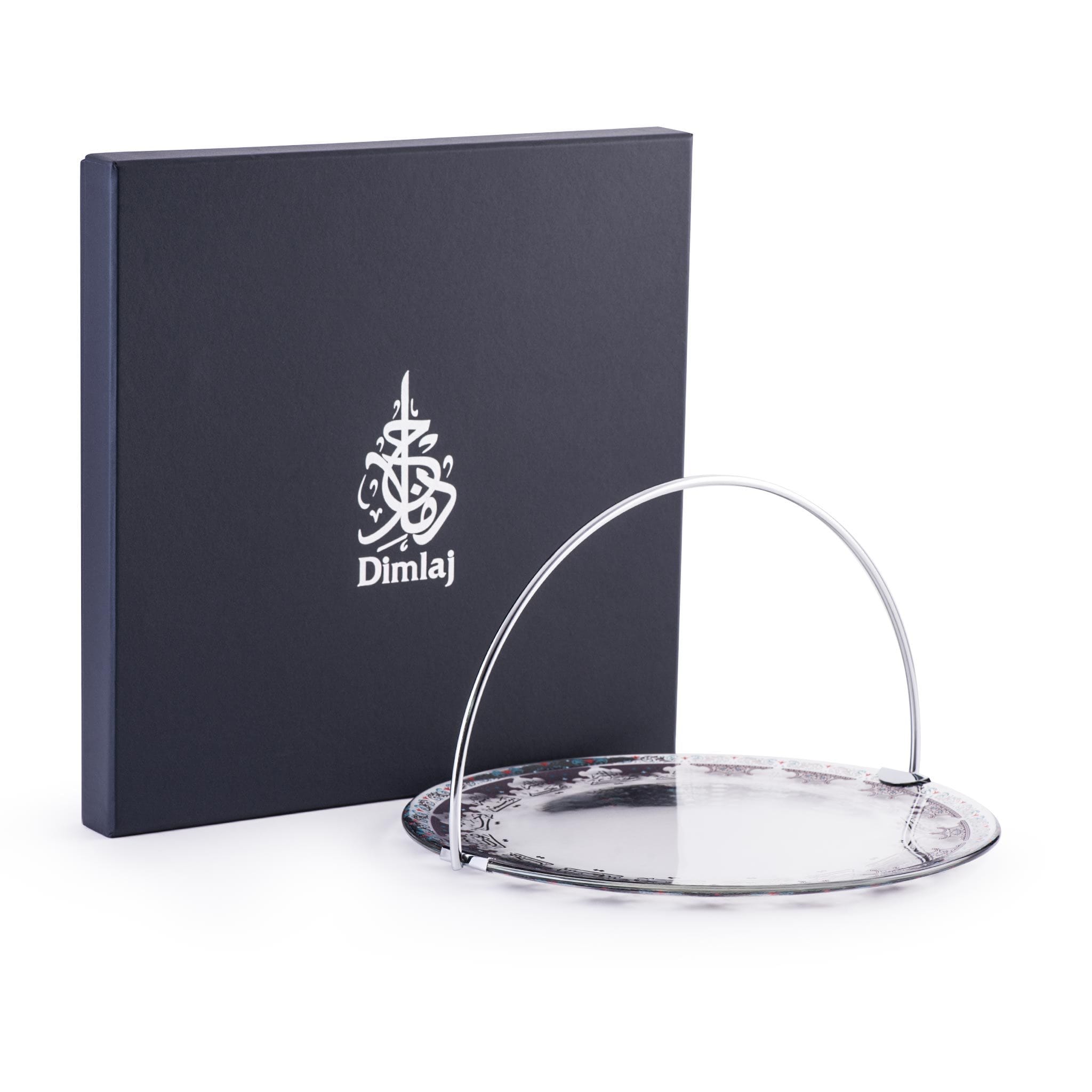 صينية تقديم كبيرة بمقبض من ديملاج سرور (بلاتينيوم)