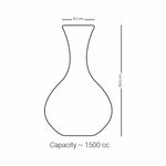 ديكانتر كريستال ديملاج ثلث (منقوش)