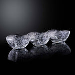 وعاء فاصل كبير من دملاج الثلث (منقوش)