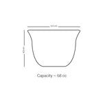 مجموعة ديملاج أصالة من 6 فناجين قهوة (ذهبي وأزرق)