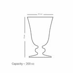 مجموعة ديملاج كريم من 6 قطع سيقان كأس (ذهبي)