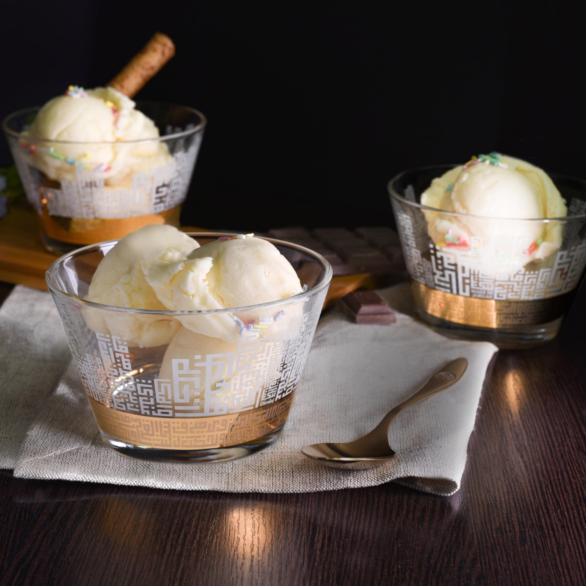 مجموعة ديملاج أبراج من 6 قطع أوعية تقديم (ذهبي)