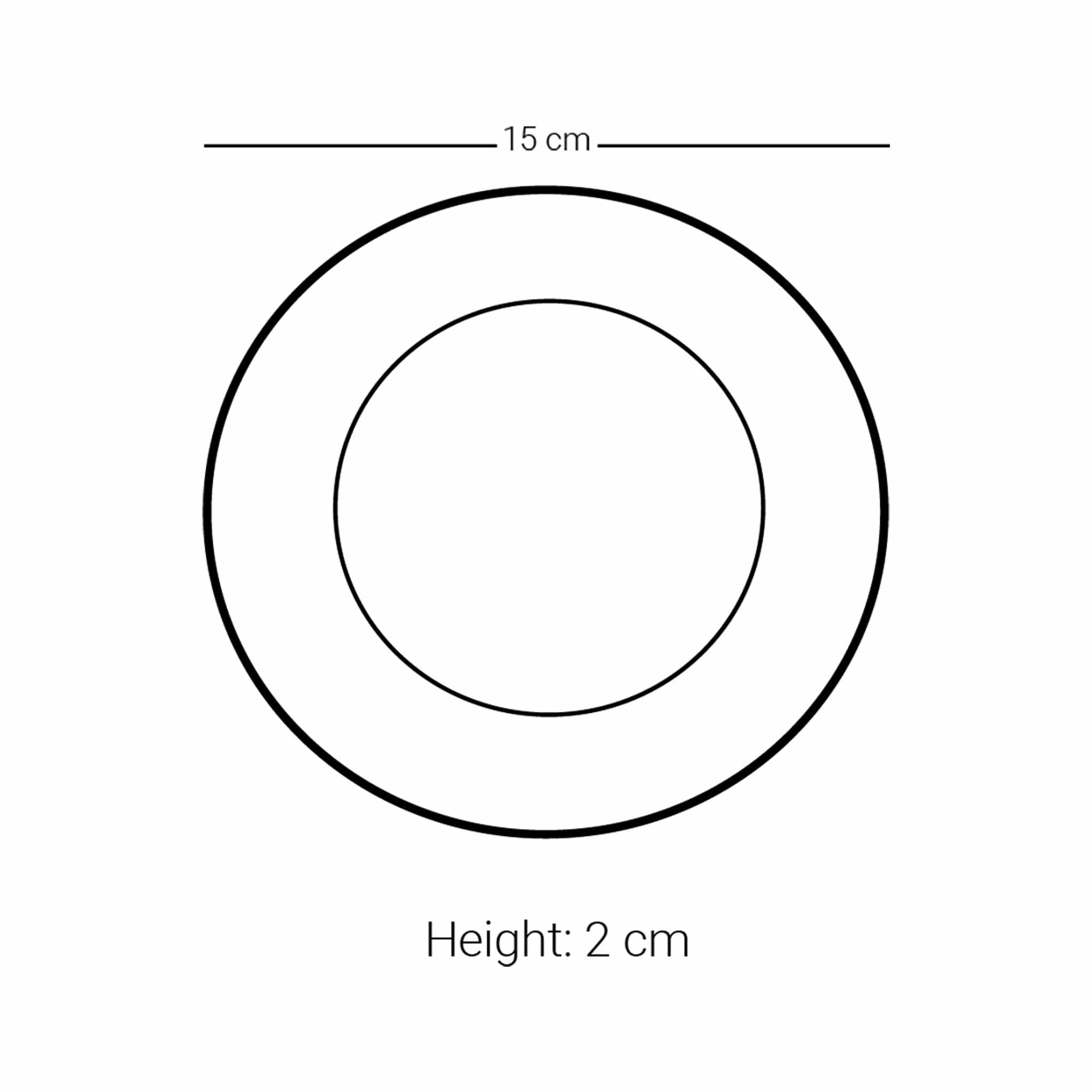 مجموعة أطباق ديملاج كريم، 6 قطع (ذهبي)