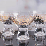 مجموعة ديملاج كريم من 6 أكواب آيس كريم (ذهبي)