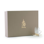 مجموعة ديملاج أبراج من 6 فناجين شاي وصحون (ذهبي)