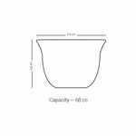 مجموعة ديملاج أبراج من 6 قطع فناجين قهوة (ذهبية)