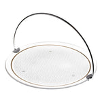 صينية تقديم كبيرة من ديملاج عاجية اللون بمقبض (ذهبي)