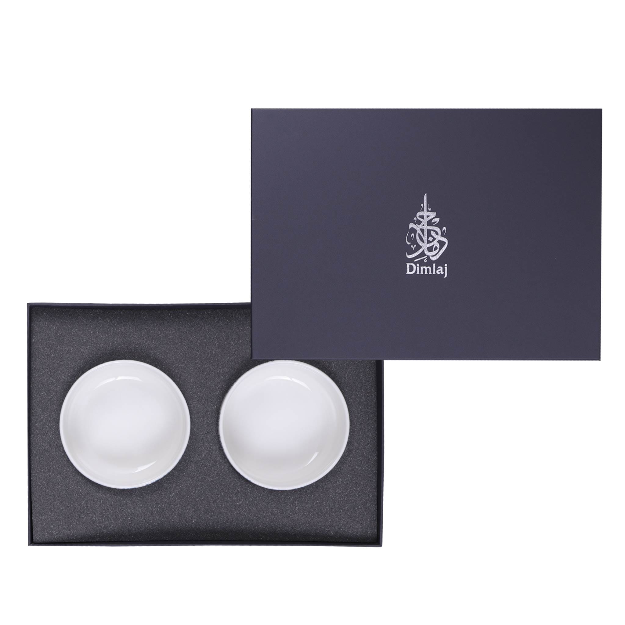 مجموعة ديملاج أصالة من قطعتين من أوعية التقديم (ذهبي وأخضر)