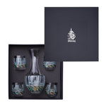 طقم مشروبات كريستال ديملاج أصالة مكون من 5 قطع (ذهبي وأخضر)