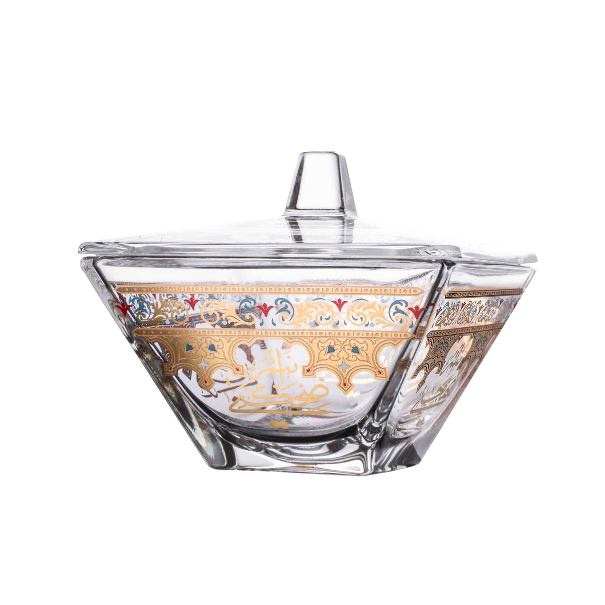 وعاء تقديم وغطاء ديملاج سرور (ذهبي)