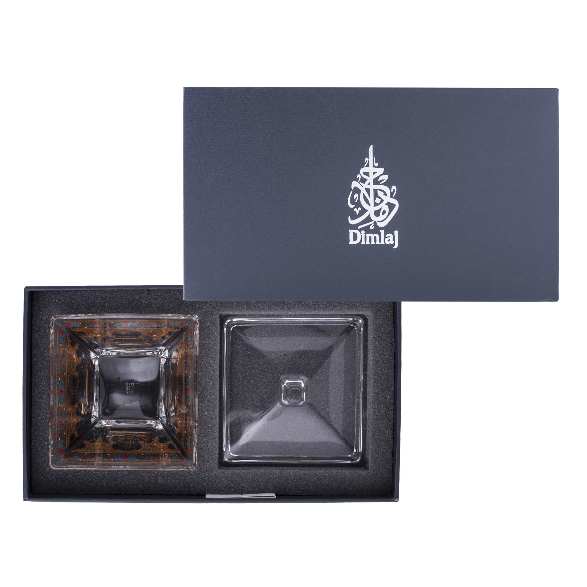 وعاء تقديم وغطاء ديملاج سرور (ذهبي)