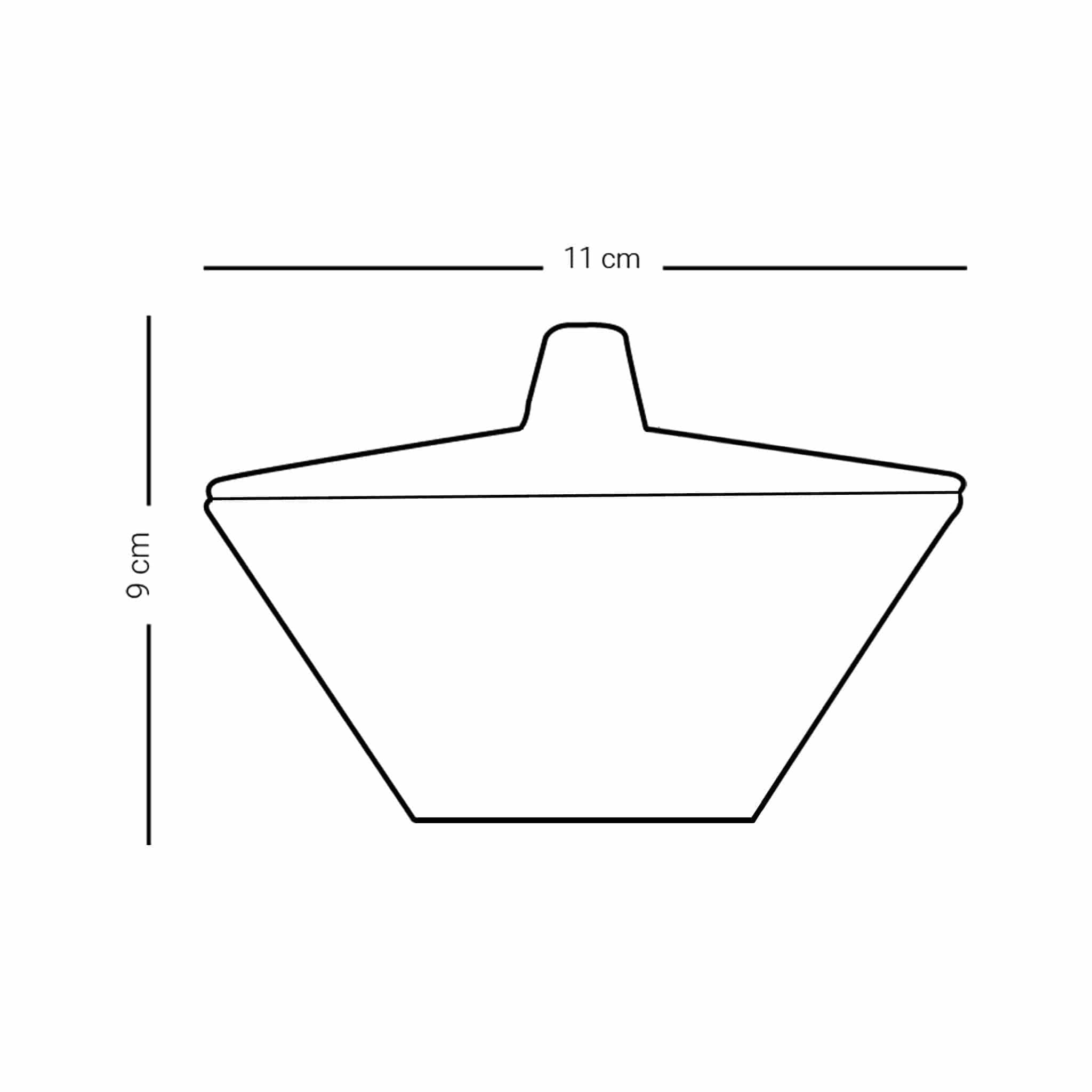 وعاء تقديم وغطاء ديملاج سرور (ذهبي)