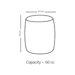 مجموعة ديملاج سرور من 6 أكواب قصيرة (بلاتينيوم)