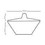 وعاء تقديم ديملاج كريم مع غطاء (ذهبي)