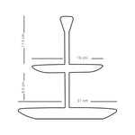 صينية ديملاج كريم ذات طبقتين (ذهبية)