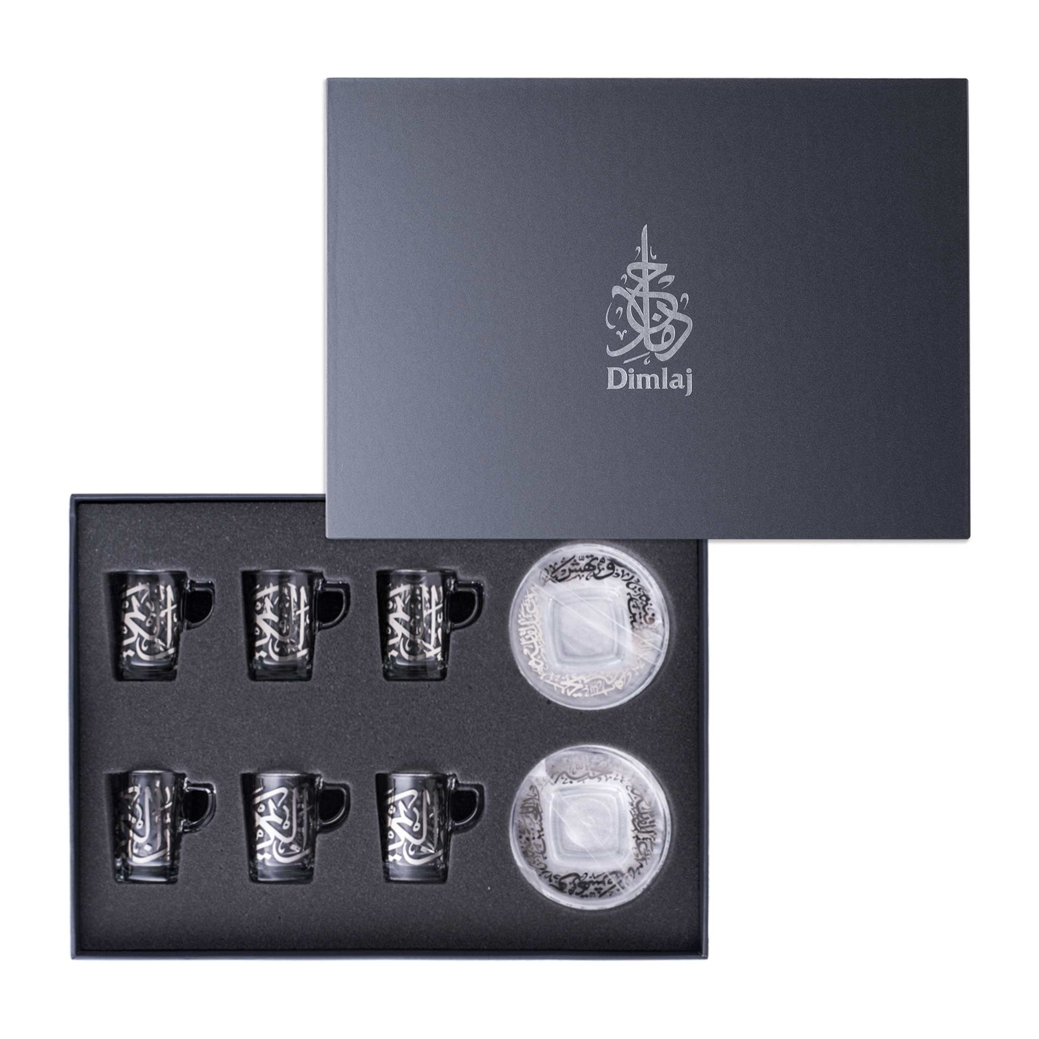 فناجين قهوة تركية كبيرة من ديملاج كريم (بلاتينيوم)