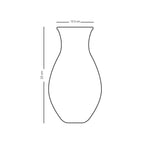 مزهرية ديملاج قرطبة كبيرة الحجم (ذهبية)