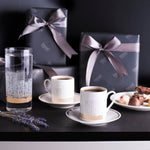 مجموعة ديملاج أبراج من 6 فناجين قهوة (ذهبي)