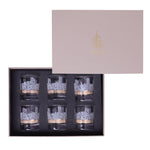 مجموعة أبراج ديملاج من 6 أكواب قصيرة (ذهبية)