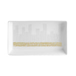 مجموعة أبراج ديملاج من قطعتين من الأطباق المستطيلة متوسطة الحجم (ذهبية)