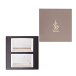 مجموعة أبراج ديملاج من قطعتين من الأطباق المستطيلة متوسطة الحجم (ذهبية)