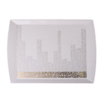 طبق ديملاج أبراج مستطيل متوسط الحجم (ذهبي)