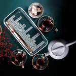 مجموعة ديملاج أبراج من 6 فناجين شاي وصحون (ذهبي)