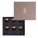 مجموعة أكواب آيس كريم ديملاج سيلينا، 6 قطع (ذهبي ووردي)