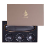 مجموعة ديملاج سيلينا من 4 قطع أوعية تقديم (ذهبي ووردي)