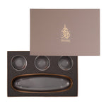 مجموعة ديملاج سيلينا من 4 قطع أوعية تقديم (ذهبي ووردي)