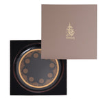 طبق زجاجي من ديملاج سيلينا (ذهبي ووردي)