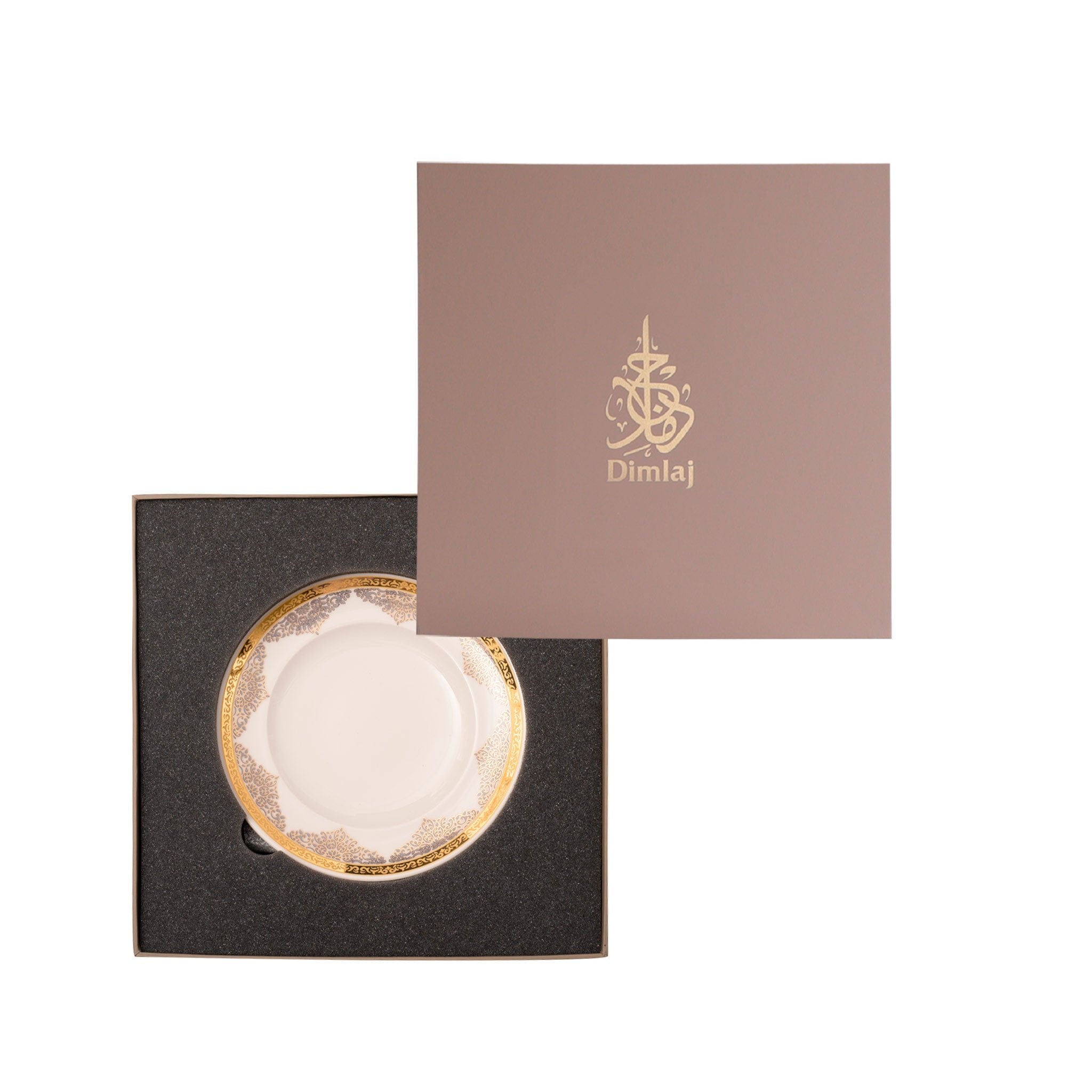 مجموعة أطباق الحلوى سيلينا من ديملاج، 6 قطع (ذهبي ووردي)