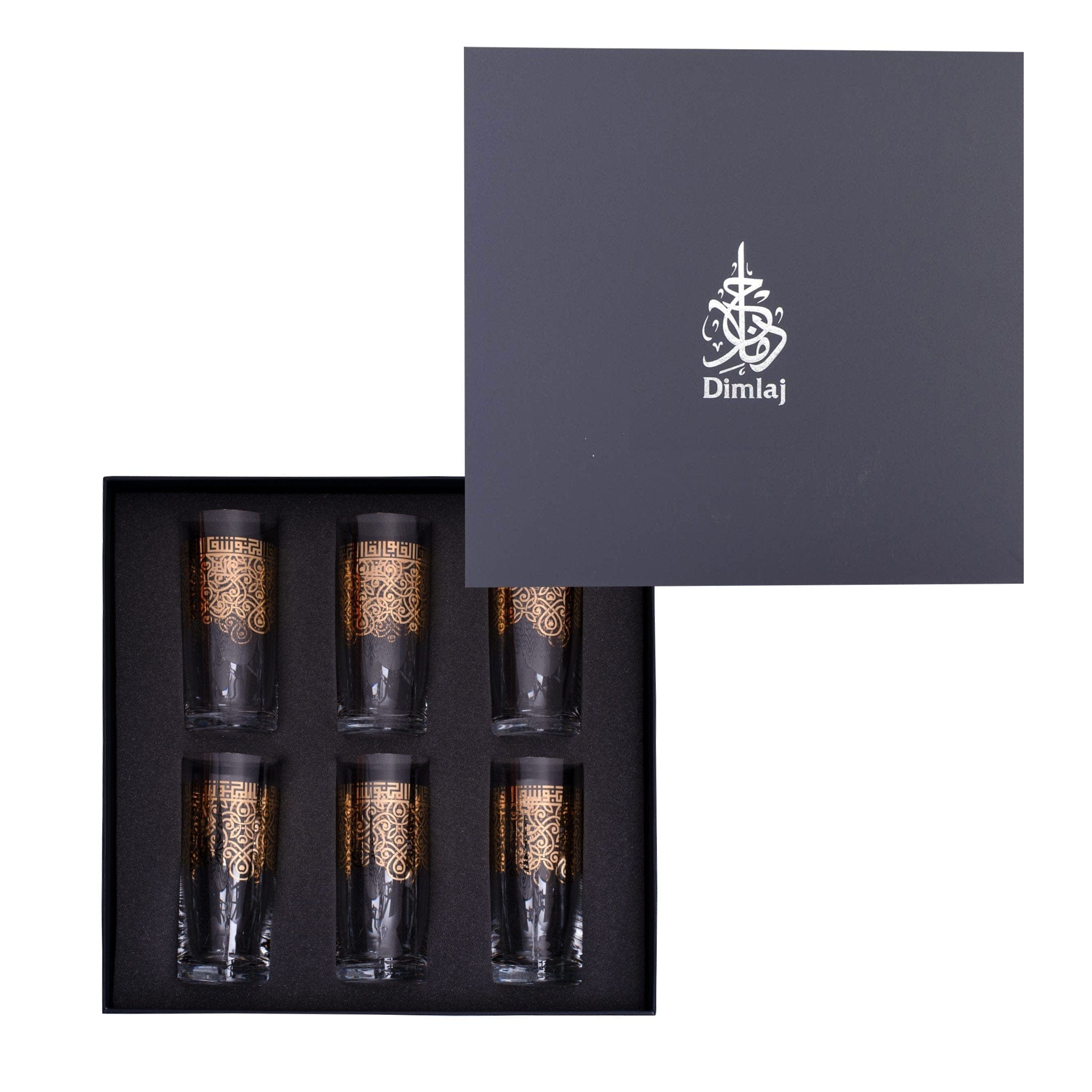 مجموعة ديملاج شافا من 6 أكواب (ذهبي)