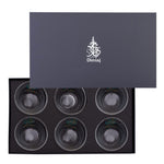 مجموعة ديملاج ورود من 6 أوعية تقديم (ذهبي وأخضر)