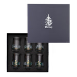 مجموعة أكواب ديملاج ورود، 6 قطع (ذهبي وأخضر)