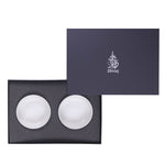 مجموعة ديملاج ورود من وعاءين بورسلين (ذهبي وأخضر)