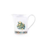 مجموعة دملاج ورود من قطعتين من أوعية الحليب الصغيرة (ذهبي وأخضر)